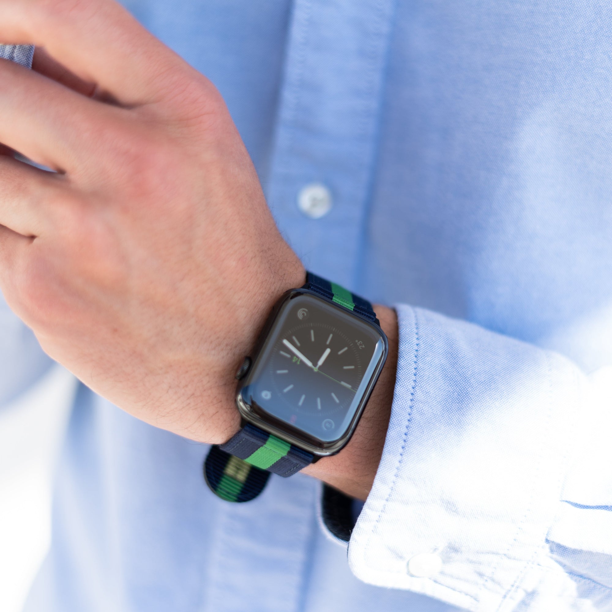 ブルー &amp; グリーン ナイロン