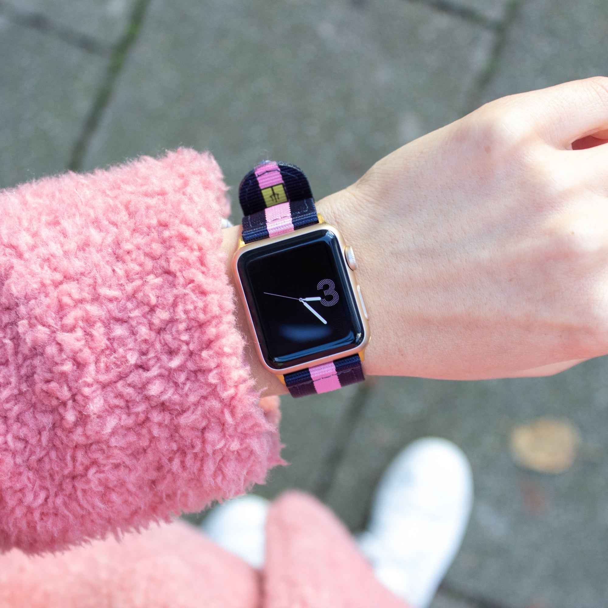 ブルー &amp; ピンク ナイロン