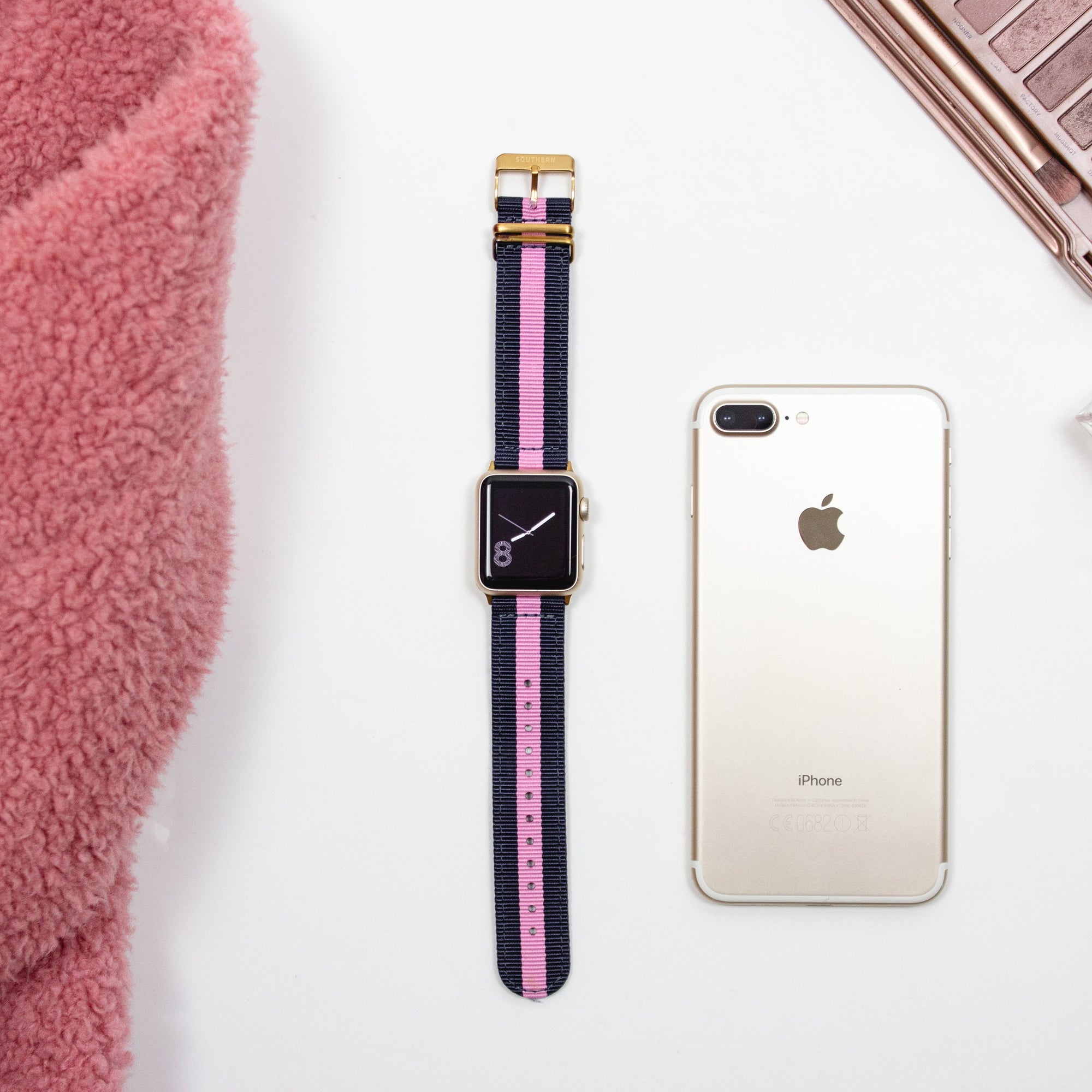 ブルー &amp; ピンク ナイロン