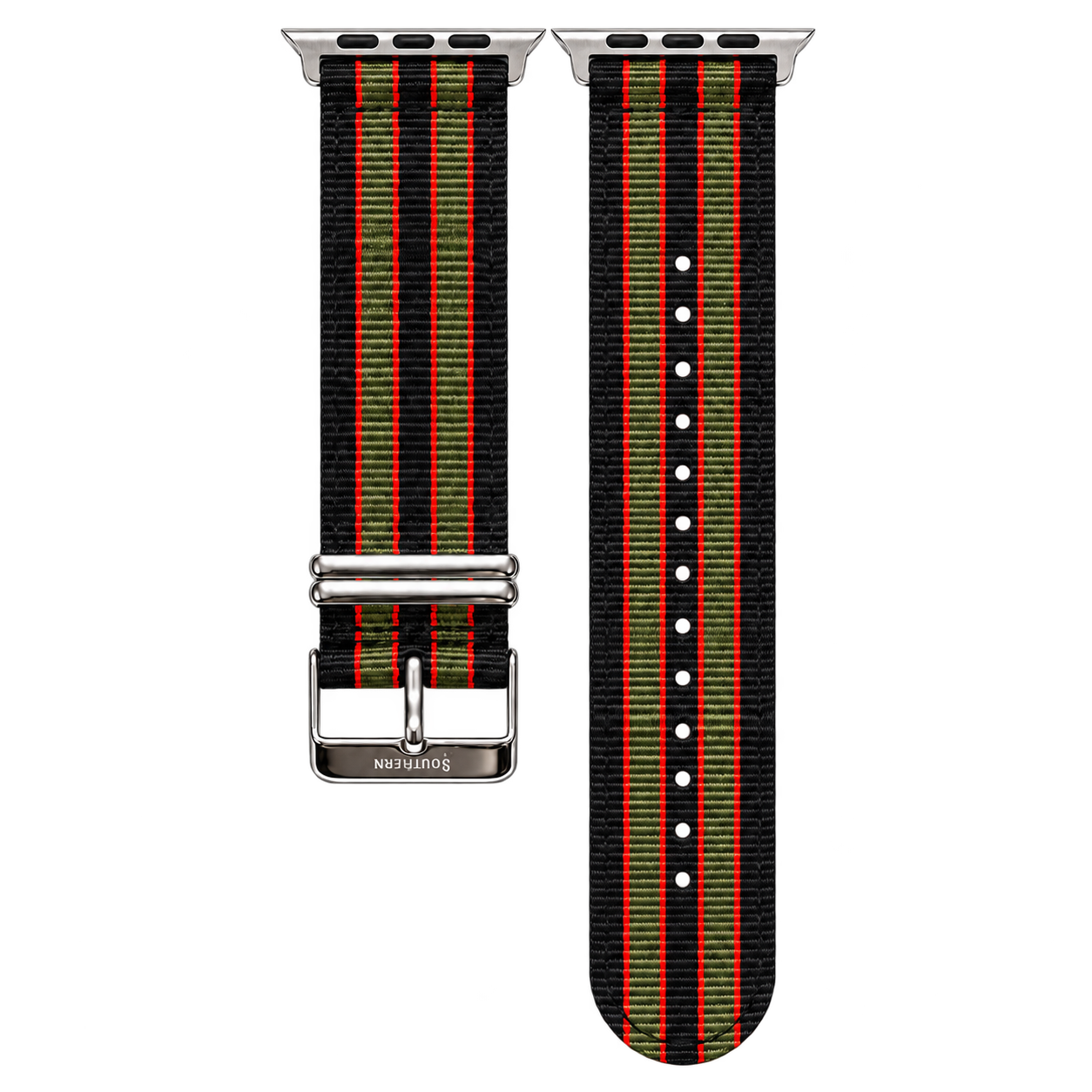Military-style woven nylon Apple Watch band — Southern Straps