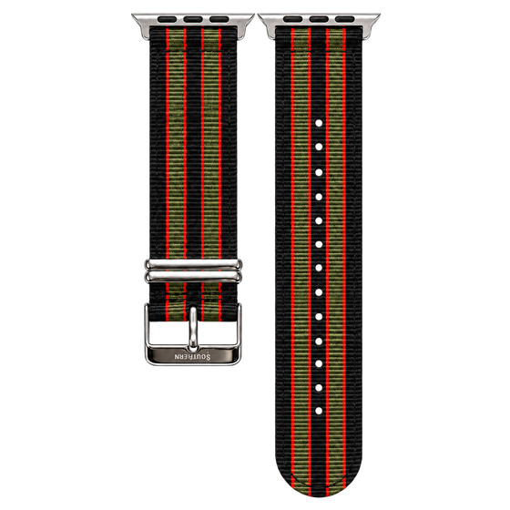 Black, Red & Green Nylon