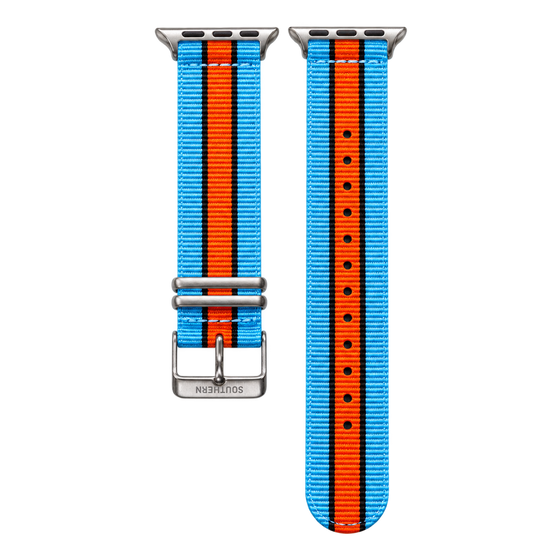 Blue, Black & Orange Nylon