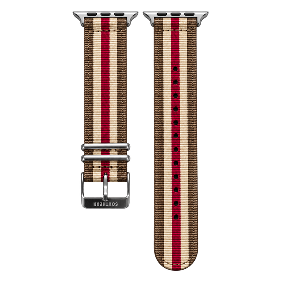 Khaki & Red Nylon
