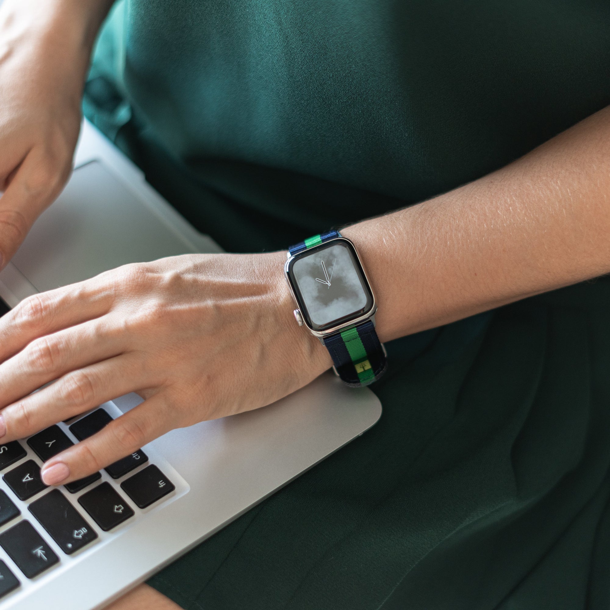 ブルー &amp; グリーン ナイロン