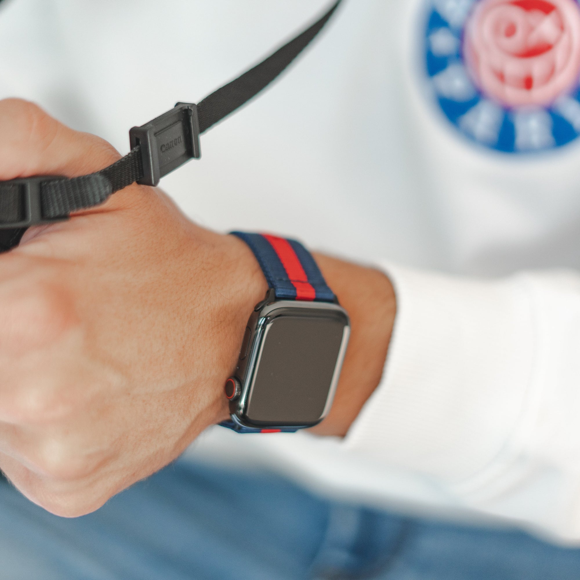 ブルー&amp;レッドナイロン