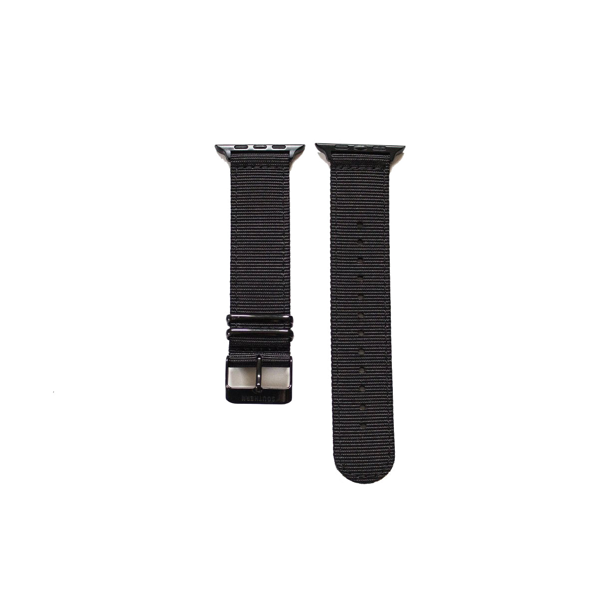 Black Nylon Apple Watch Strap