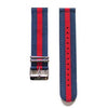 Blue and Red NATO Stye band (16mm)
