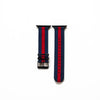 Apple Watch Blue and Red Nylon Strap